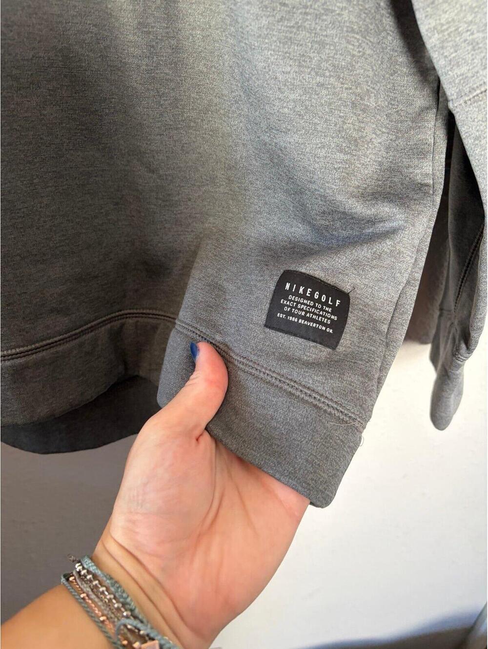 Men's Nike Golf grey 1/4 zip pullover size M - Picture 3 of 4